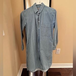 blue jean everlane dress style dress shirt size 00